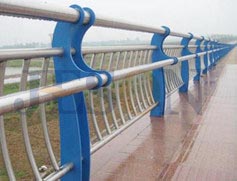 双扶手镀锌桥梁护栏 JH-Q18